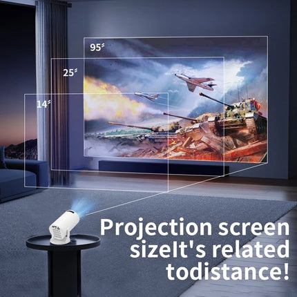 2026 New HY300 Projector with WiFi6 & BT5.0, Portable Beamer 1080P/4K Support Auto Keystone Smart Proyector
