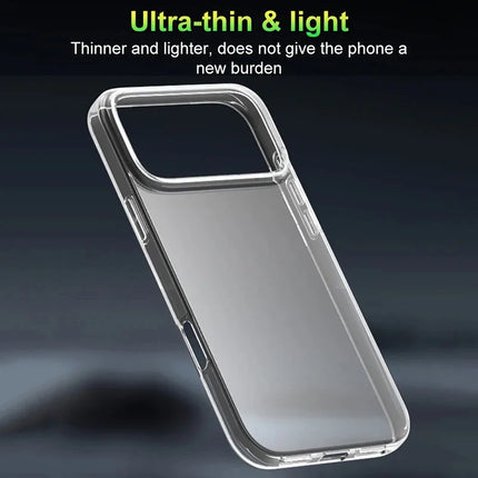 Transparent Soft Silicone TPU Phone Cases For iPhone 17 17Air Air 17Pro Pro Max 17ProMax ProMax Ultra Thin Clear Shockproof Case