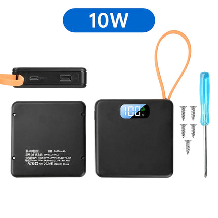DIY Power Bank 18650 Removable Weld-Free Portable Battery Bank 22.5W Fast Charging 10000mAh Rechargeable Module With LCD Display