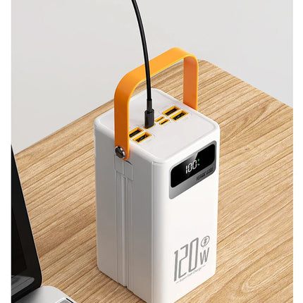 120W Fast Charging Power Station 60000mAh, Portable Large Capacity Power Bank Emergency Charger for Camping Home Use