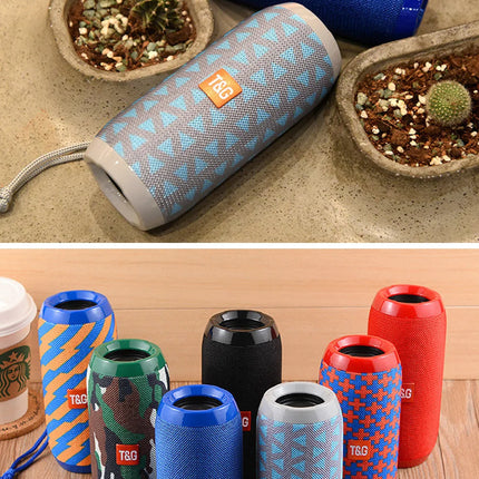 Bluetooth Speaker T&G TG117 Portable TWS Sound Box Waterproof Loudspeaker Outdoor Stereo Surround Speakers Support TF FM Radio
