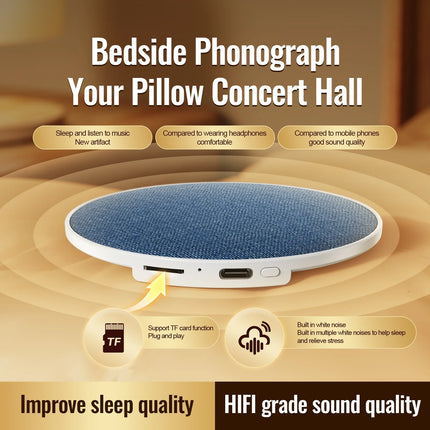 Pillow Side Sleep Aid Speaker Ultrasonic Speaker High Dynamic Sound Quality Pillow Bottom Sound Butterfly Bluetooth Speaker