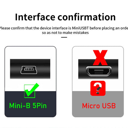 USB C to Mini USB Cable Braided USB-C to Mini-USB 5-pin OTG Charging Sync Data Cable for GPS, Mp4/3, Camera, Dash Cam, C to Mini
