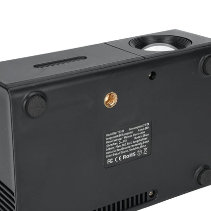 LED Movie Projector Low Noise Cooling Compact Projector Wide Compatibility Manual Focusing for Outdoor Activities for Phone PC