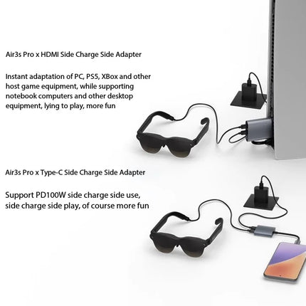 RayNeo Air 3S Pro AR Glasses 135 inch Screen Display 3D HD Private Cinema Pocket TV for Mobile Phone Computer Game Machine TCL