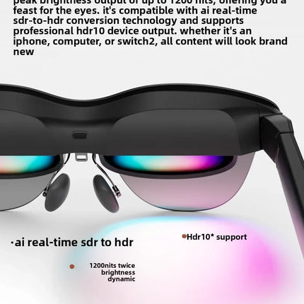 Rayneo Air 4 Pro Smart AR Glasses 3G Voice Control IPX-5 Waterproof 4KVideo Capture Head-Mounted XR Support DP Agreement Glasses