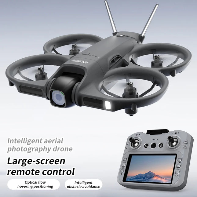 2026 Lenovo Drone With 4.3-inch Large Screen 8k High-definition Aerial Photography Obstacle Avoidance Remote Control Quadcopter