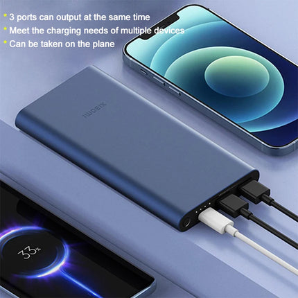 XIAOMI Power Bank 10000mAh 22.5W, 3 Ports, USB-C Fast Charging, Aluminum Alloy, Support Low Current Mode, Chinese Version