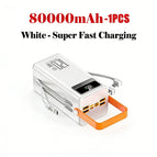 80000mAh-White / Above 100000mAh