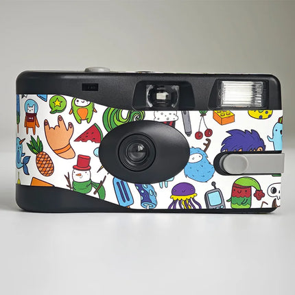35MM Disposable Camera Half Frame 24 Shots Film Camera Retro Style Portable Single Use Camera for Travel Wedding Party Gift