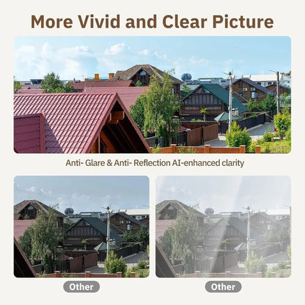 Lenovo Mini Window Camera Replaces Outdoor Cameras 2.4/5GHz WiFi Camera 3MP Resolution Full-Color Night Vision Window Camera
