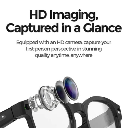 Lenovo AI Smart Glasses AI Translation 8MP HD Camera 4K Shooting Image Bluetooth Call Recording Music Smart Sunglasses 2026 New