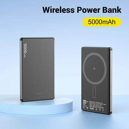 Magnetic Power Bank 15W Wireless Charging 20W Wired Charge Powerbak for iPhone 17 16 15 14 13 12 Pro Max xiaomi Spare battery