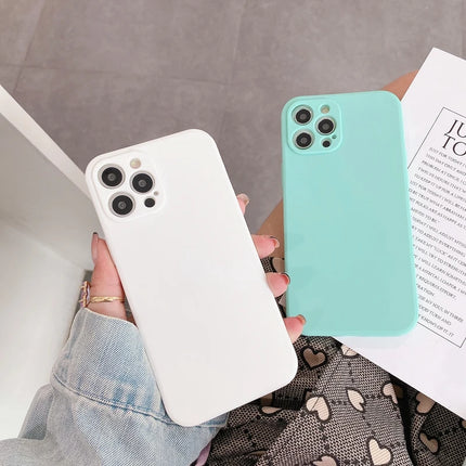 Camera Protection Phone Case For iPhone 11 12 13 14 Pro Max XS X XR 7 8 Plus SE 2020 Shockproof Bumper Back Cover Cases