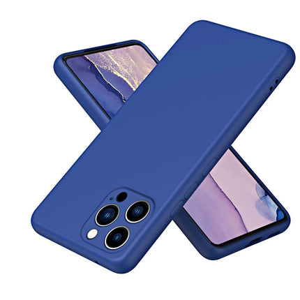 Liquid Silicone Phone Case For iPhone 11 12 13 mini 14 15 Pro Max 15 Plus Camera Protection Soft Cover Cases