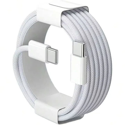 Fast Charger Cable Compatible with iPhone 17/16/15 USB-C to Type C Charging Data Cable Nylon Braided 3.3/6.6/10 Feet Long