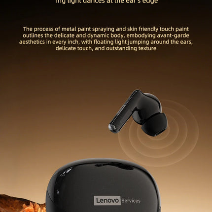  Lenovo LE257 TWS Wireless Bluetooth 6.0 Headphones HiFi Sound ENC Call Noise Reduction Earphone Gaming Sports Headset With Mic