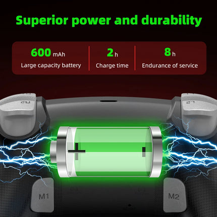 Wireless Gaming Gamepad with Six Axis Gyroscope For PS4 PS3 Controller Dual Vibration Joystick For Switch1 Android Mobile