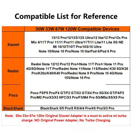 Original Xiaomi 6A 120W USB C-type Ultra Fast Charging Cable Xiaomi Mi 13 12 Pro Realme POCO 12 Turbo Fast Charging Data Cable