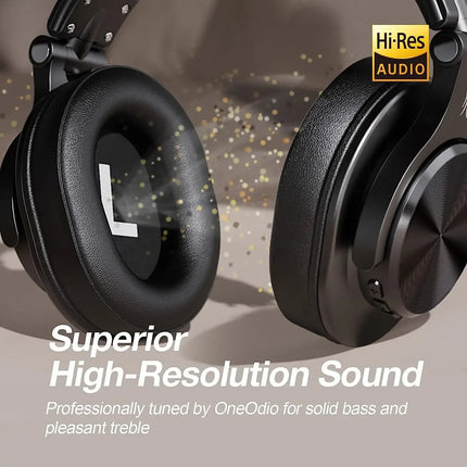 Oneodio Fusion A70 Bluetooth Headphones Hi-Res Audio Over Ear Wireless Headset 72H Professional Studio Monitor DJ HiFi Earphones