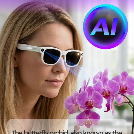 Lenovo AI Smart Glasses AI Translation 8MP HD Camera 4K Shooting Image Bluetooth Call Recording Music Smart Sunglasses 2026 New